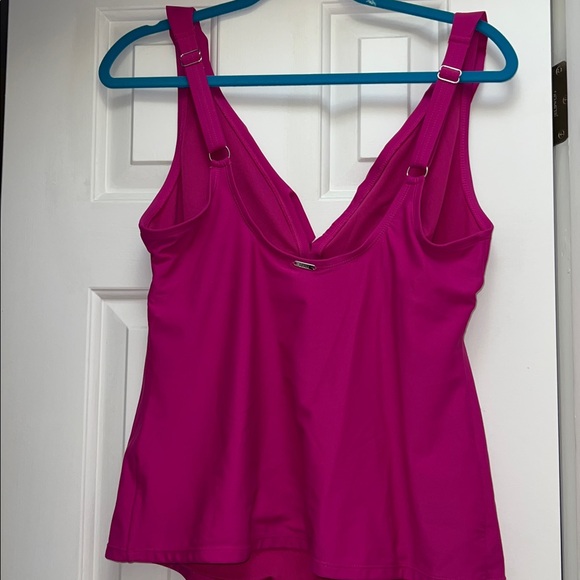DKNY Fuchsia Ruffle Blouse - Picture 3 of 3